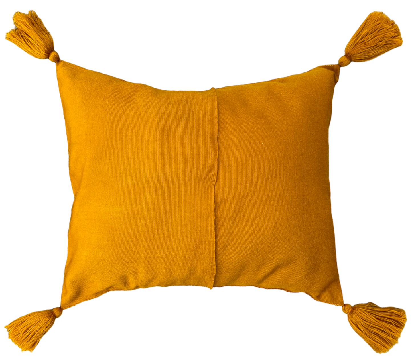 Housse de coussin tissée TZOTZIL, l'ocre jaune, 48Lx43l