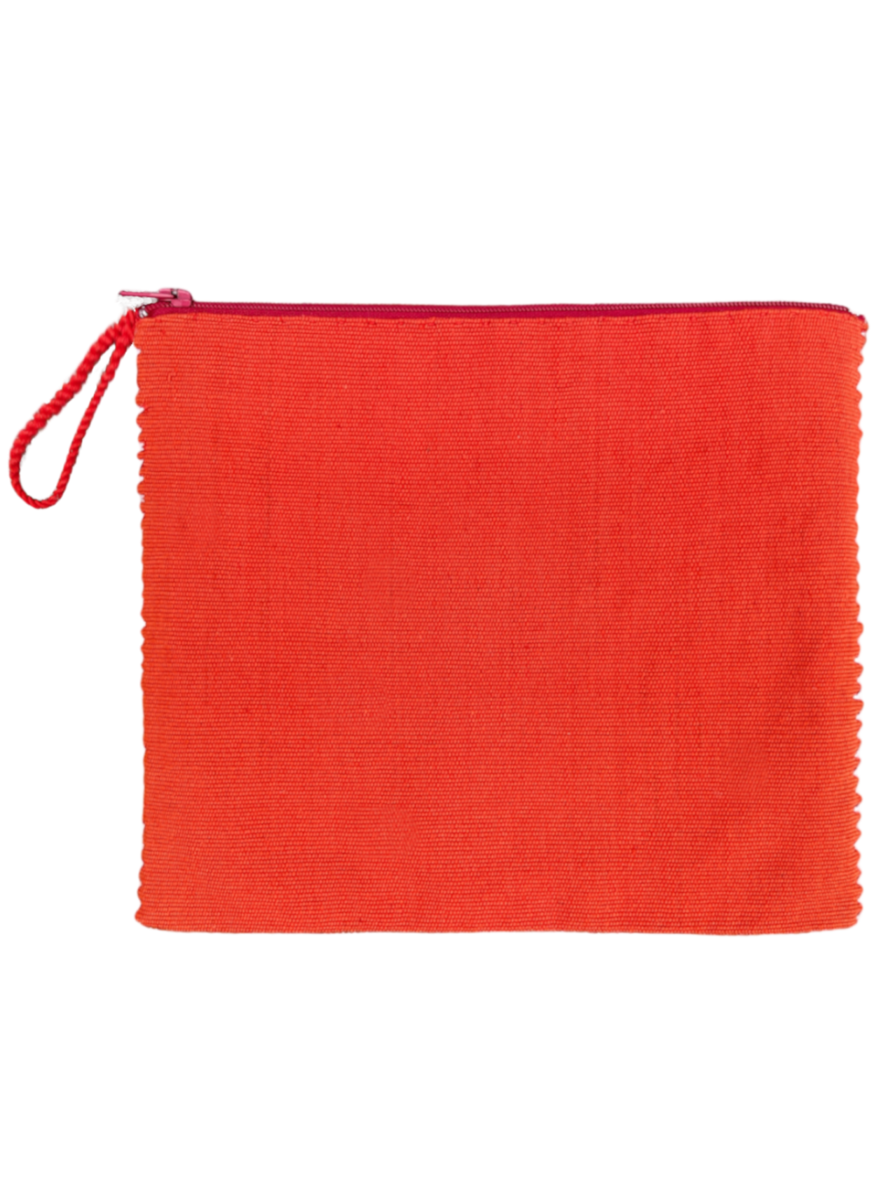 Pochette Tzotzil, orange et jaune, 20cm x 16cm