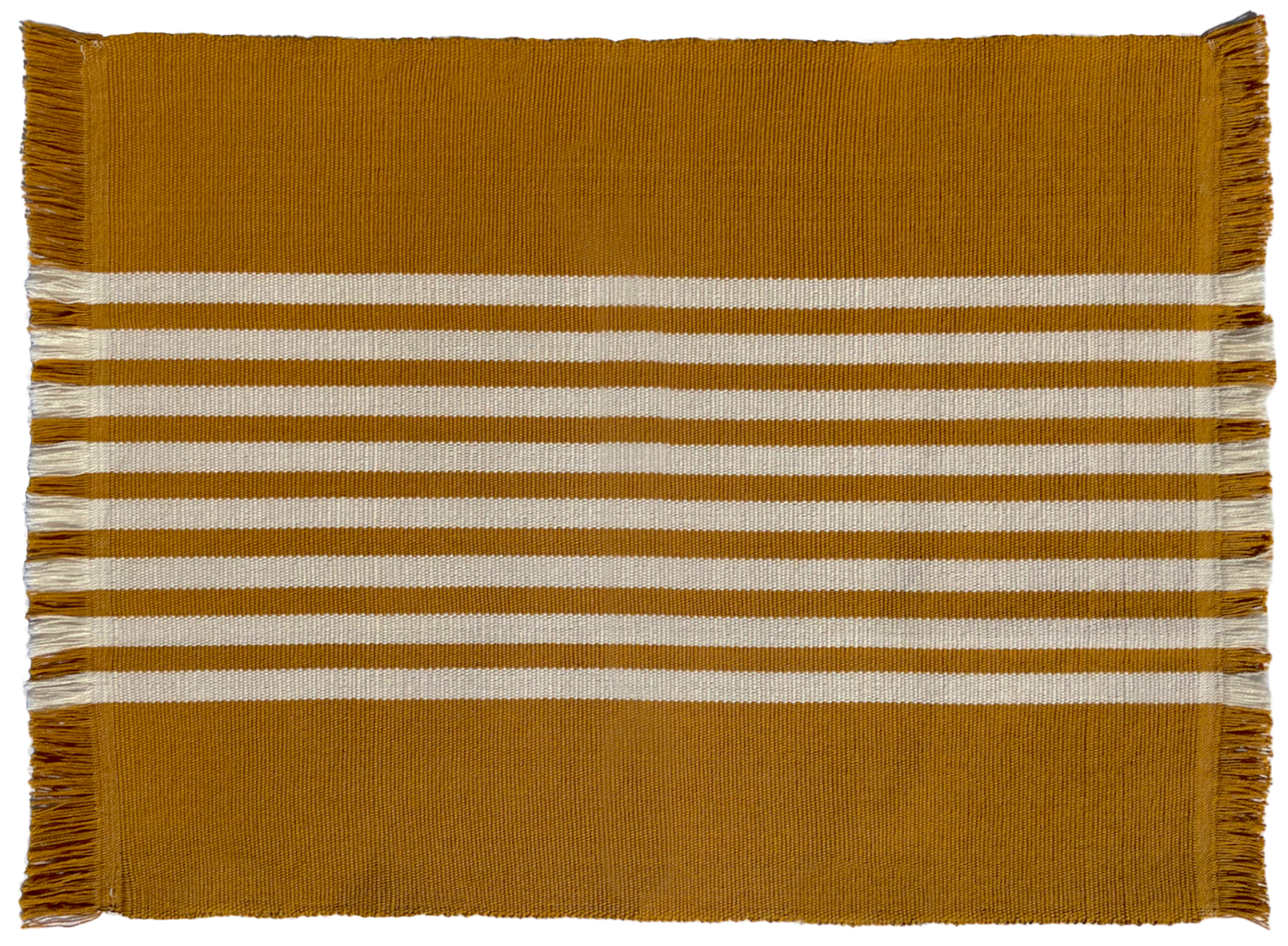 Paire de sets de Table TZOTZIL, l'octorayé, camel