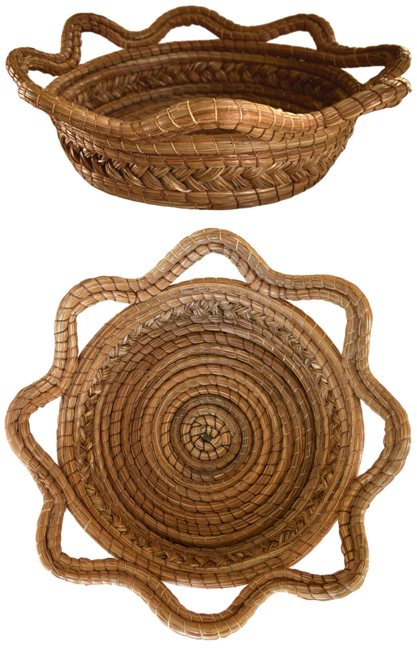 Panière Ø25 H5, la vague, aiguilles de pin