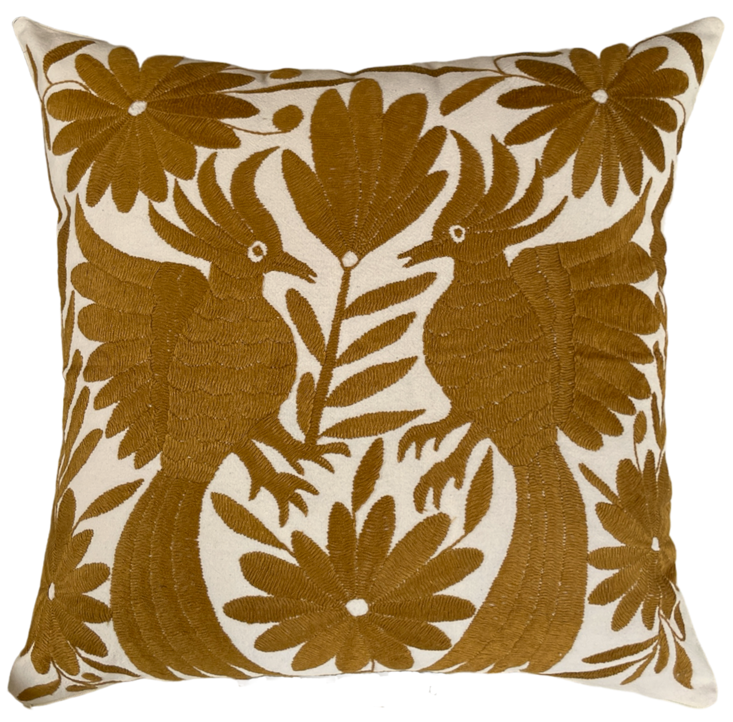 OTOMI embroidered cushion, midnight blue