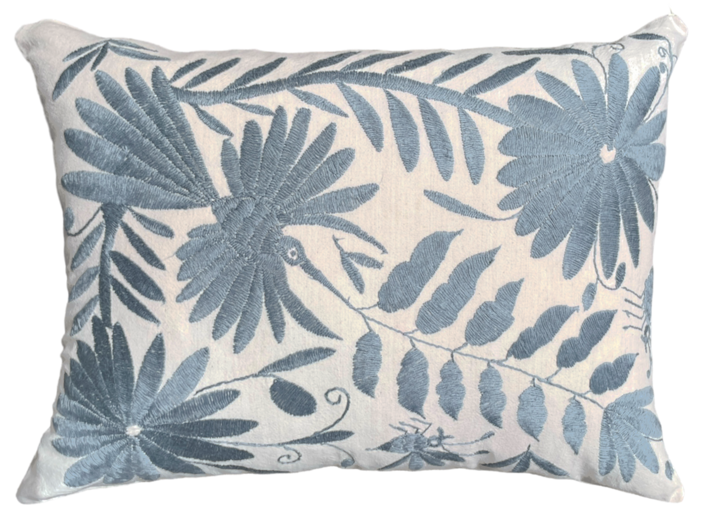 OTOMI embroidered cushion, gray