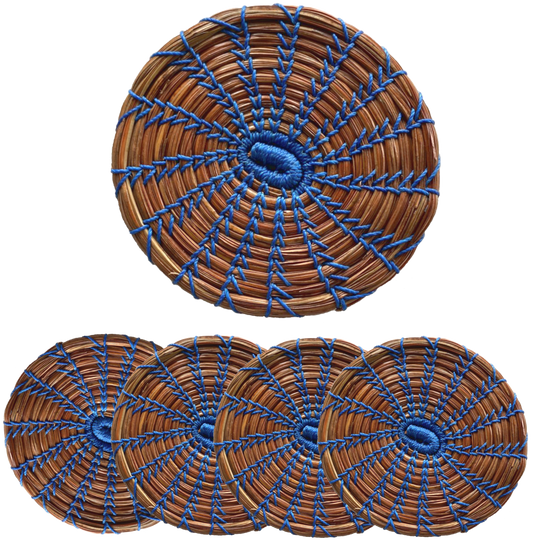 Coaster Ø10, Moctezuma needles. Blue (4 pieces)