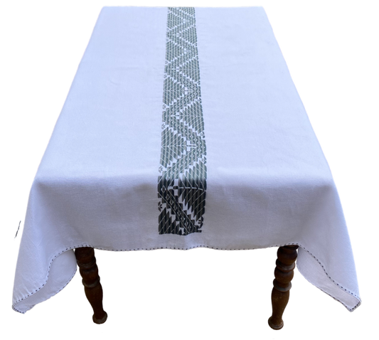 Mazahuas tablecloth, gray
