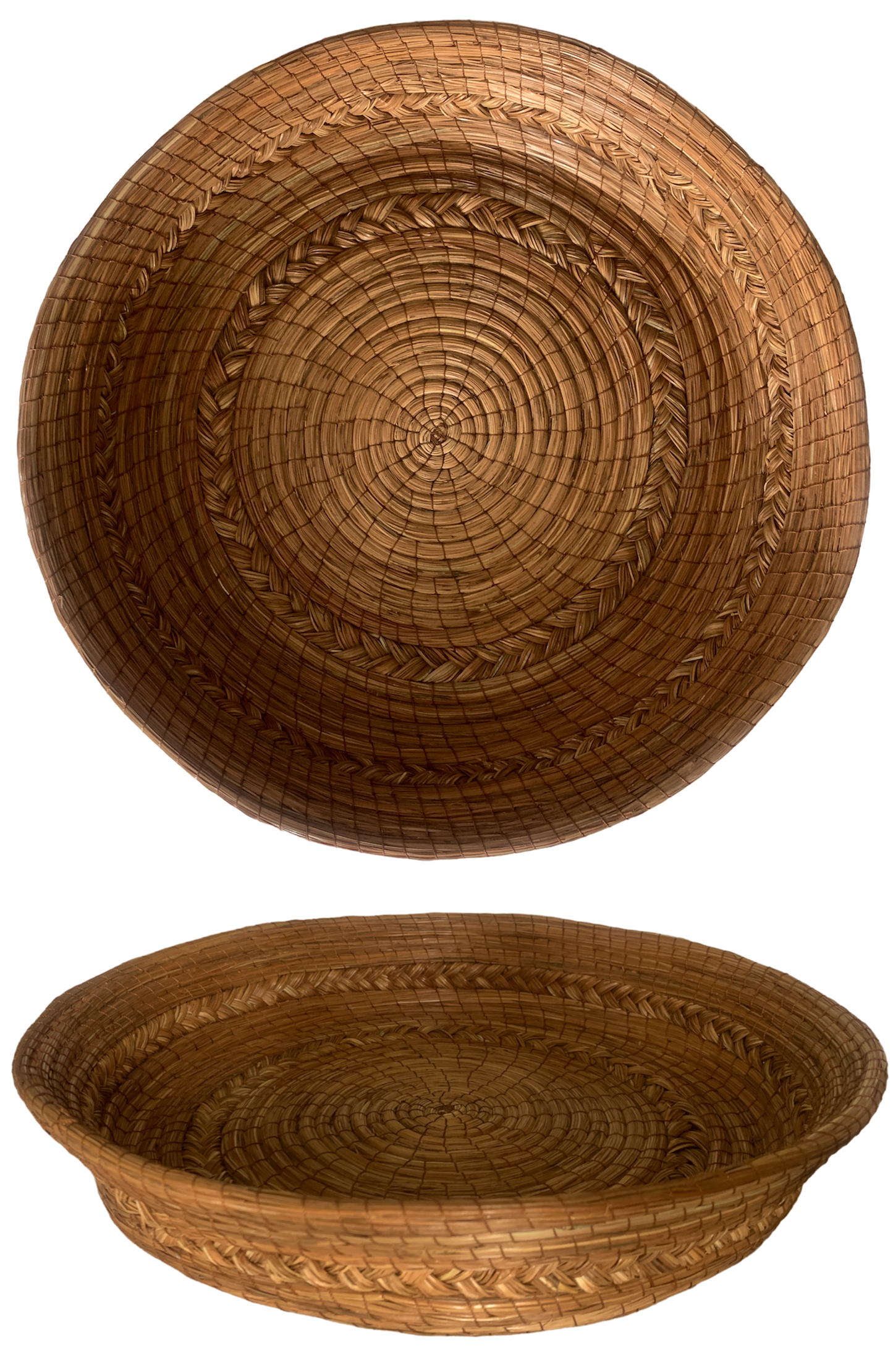 Large dish, pine needles